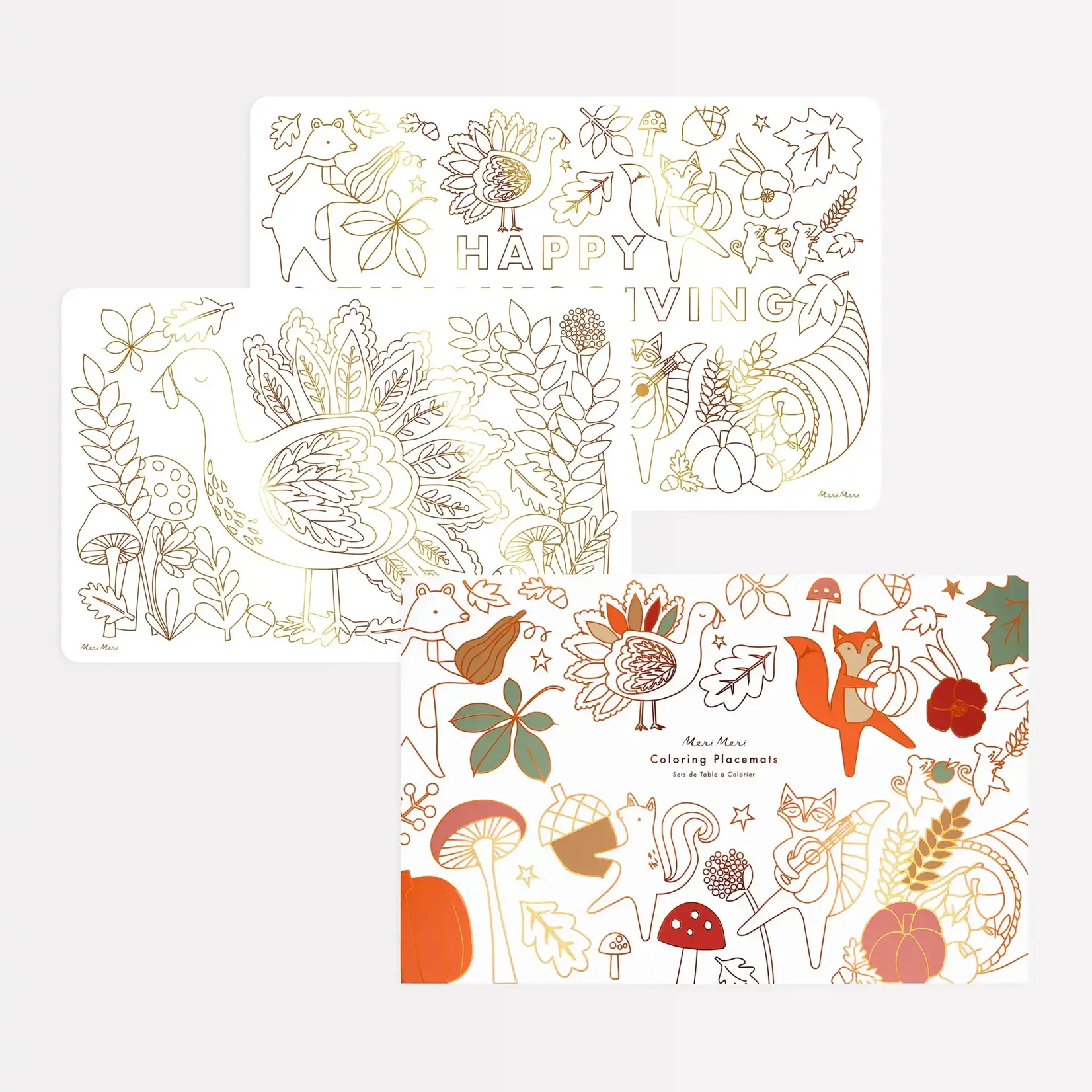 Meri Meri Thanksgiving Colouring Placemats