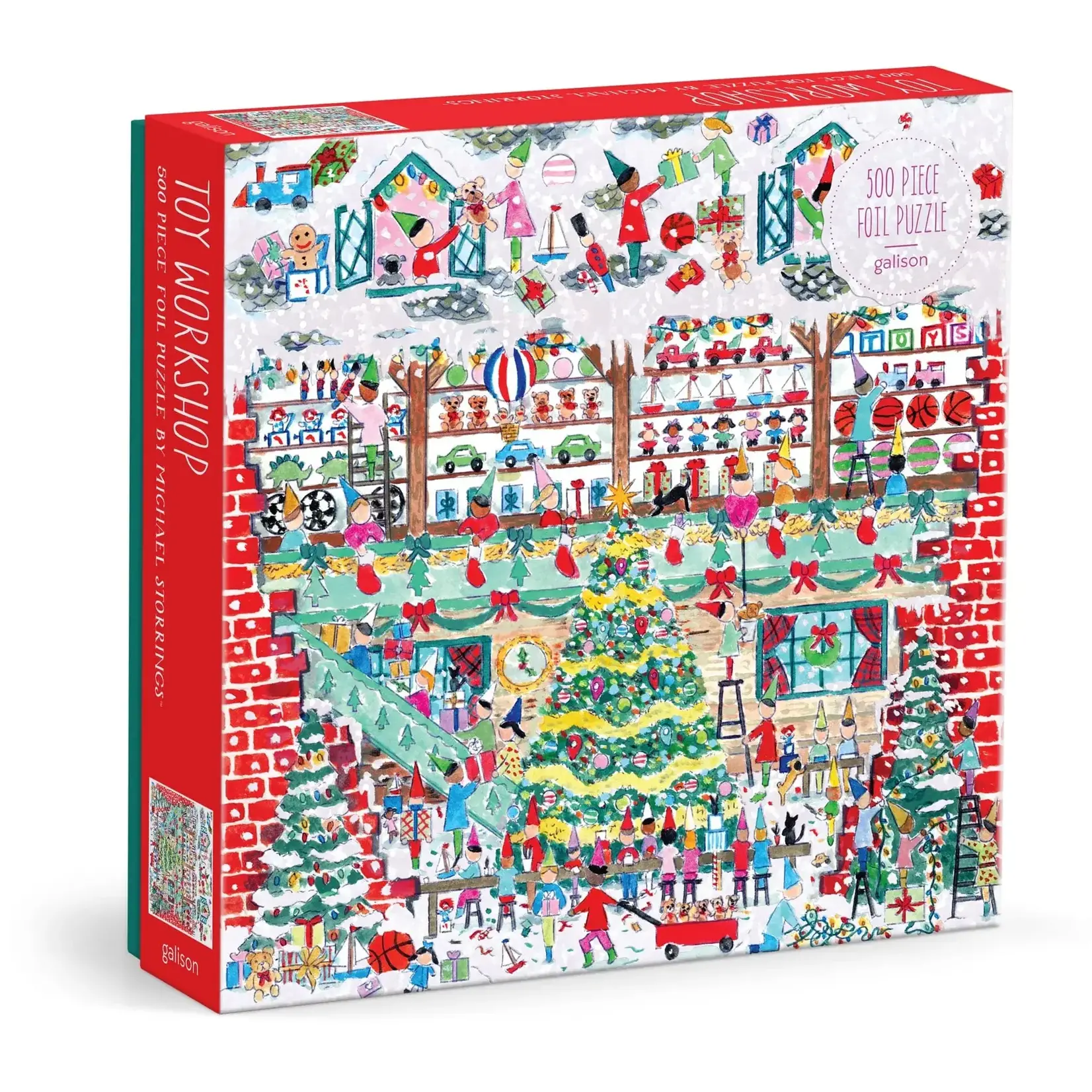 Hachette Books Michael Storrings Toy Workshop 500 Piece Foil Puzzle