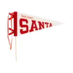 My Mind's Eye Santa Felt Pennant Flag