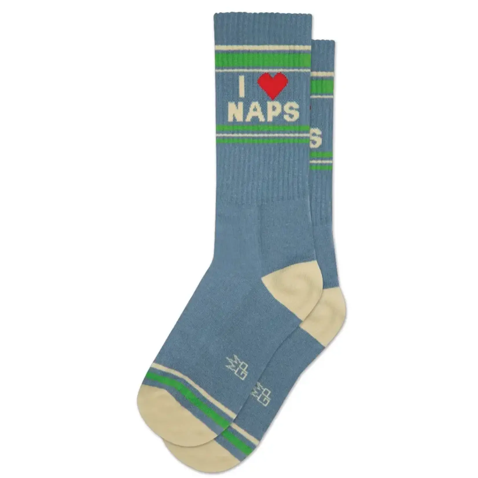 Gumball Poodle I ❤️ Naps Gym Crew Socks