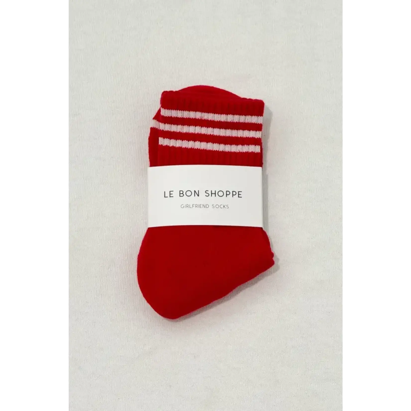 Le Bon Shoppe Girlfriend Socks - Scarlet