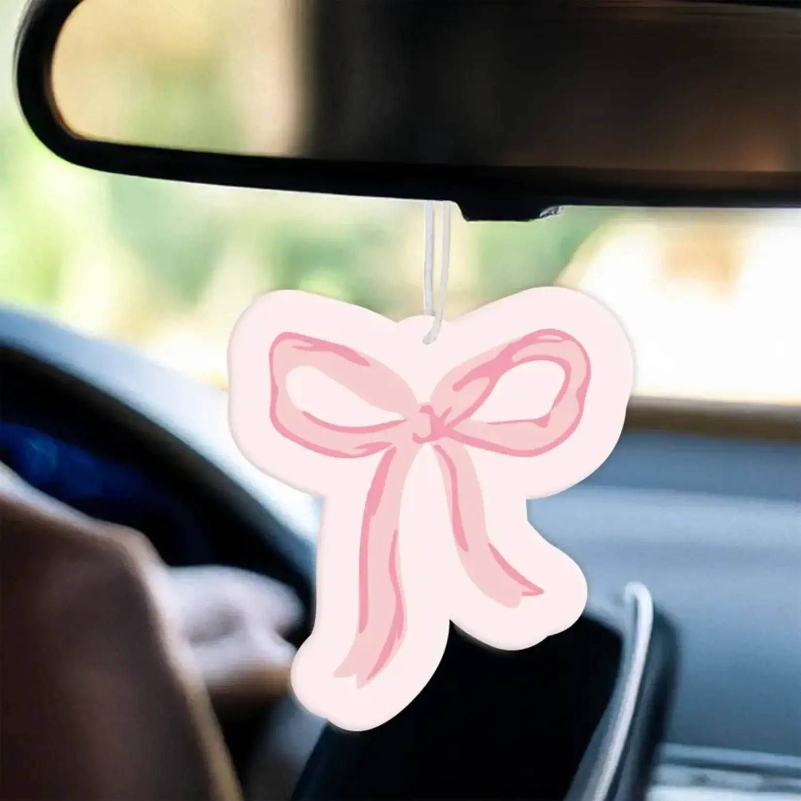 The Darling Effect Sweet Ride Car Air Freshener - Bow Pink