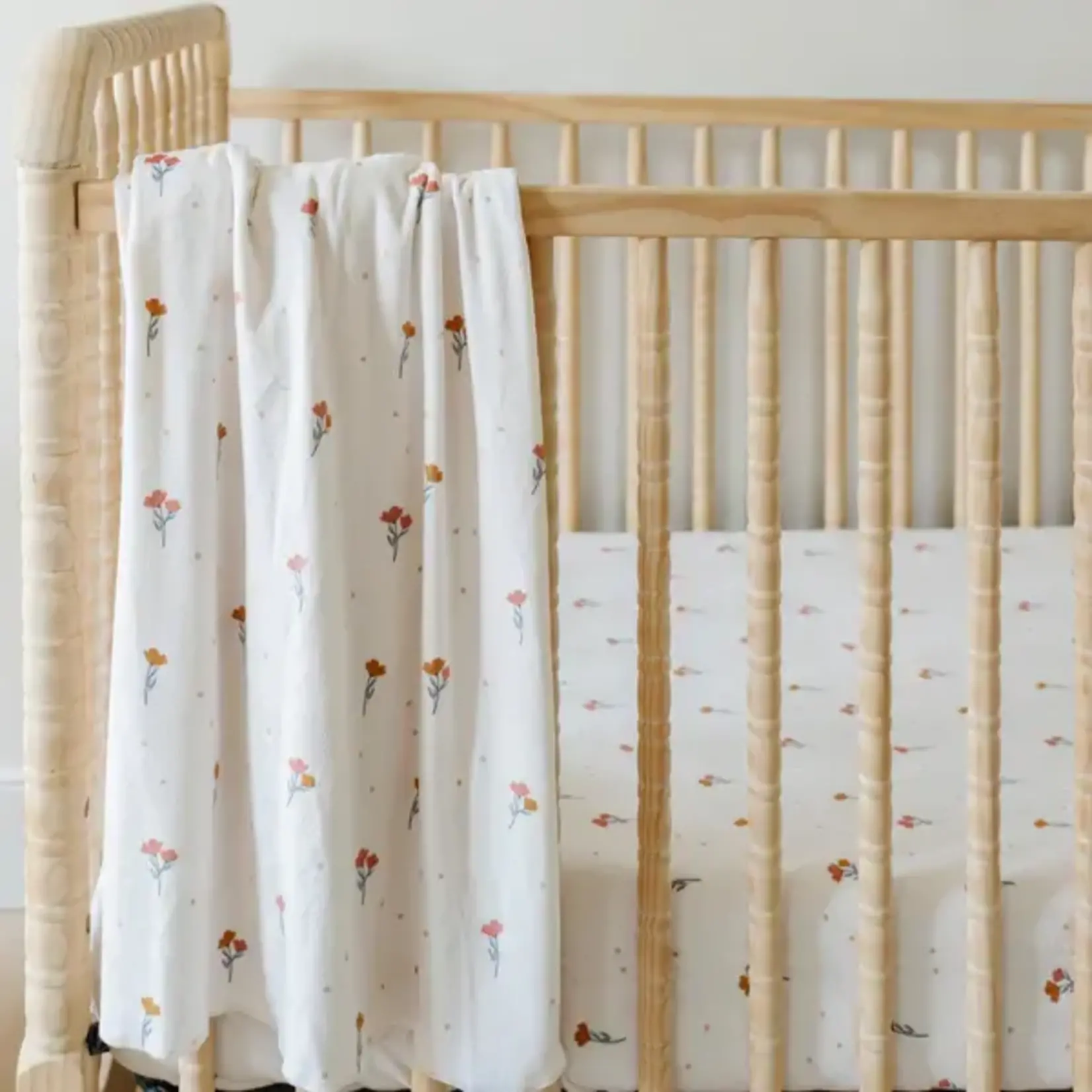 Saranoni Minky Stretch Luxe Swaddle/Blanket - Floral