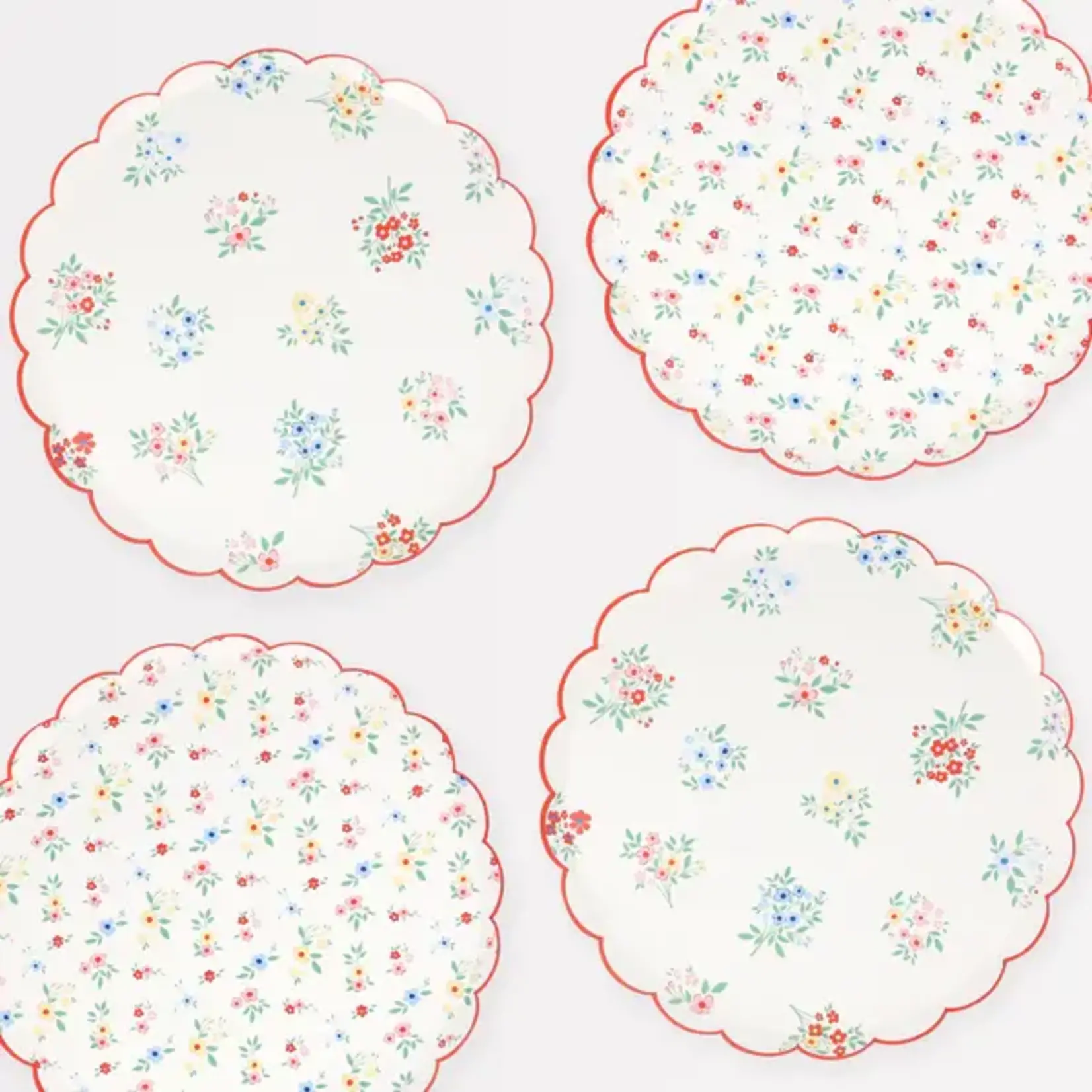 Meri Meri Ditsy Posy Scalloped Side Plates