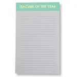 Chez Gagné Teacher Of The Year - Lined Notepad