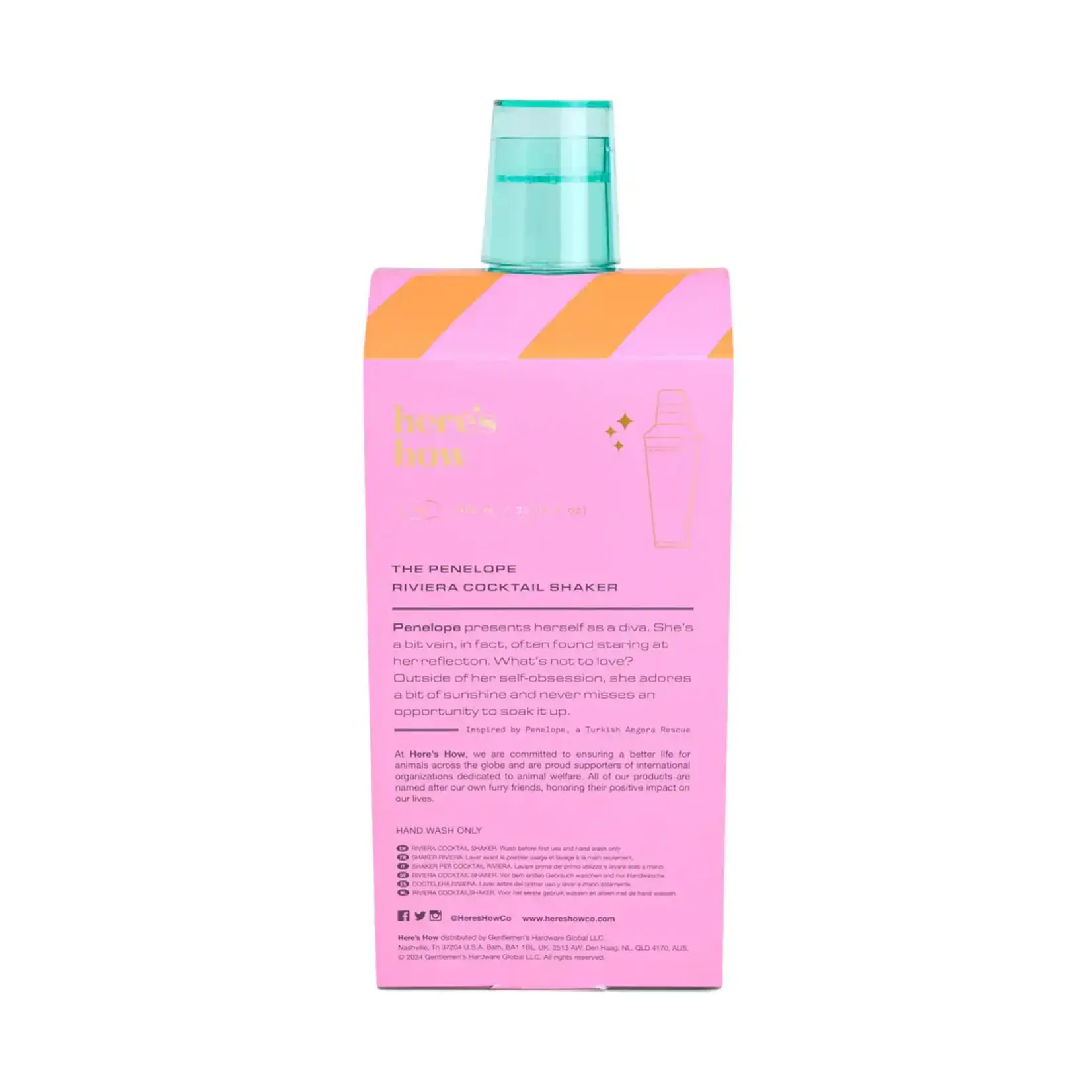 here's how The Penelope Cocktail Shaker - Mint