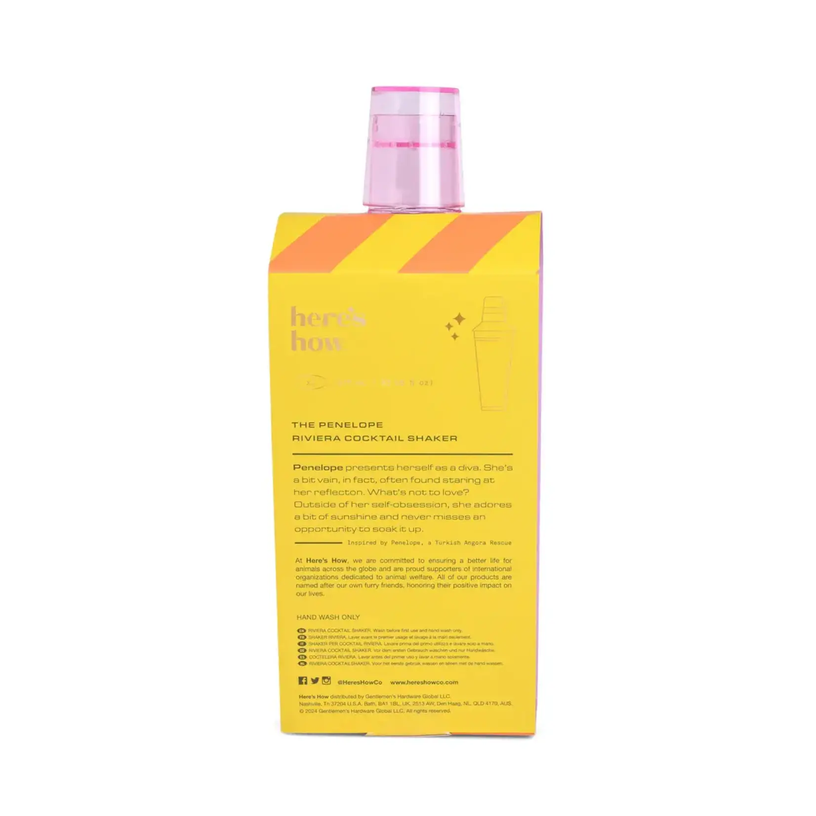 here's how The Penelope Cocktail Shaker - Lilac