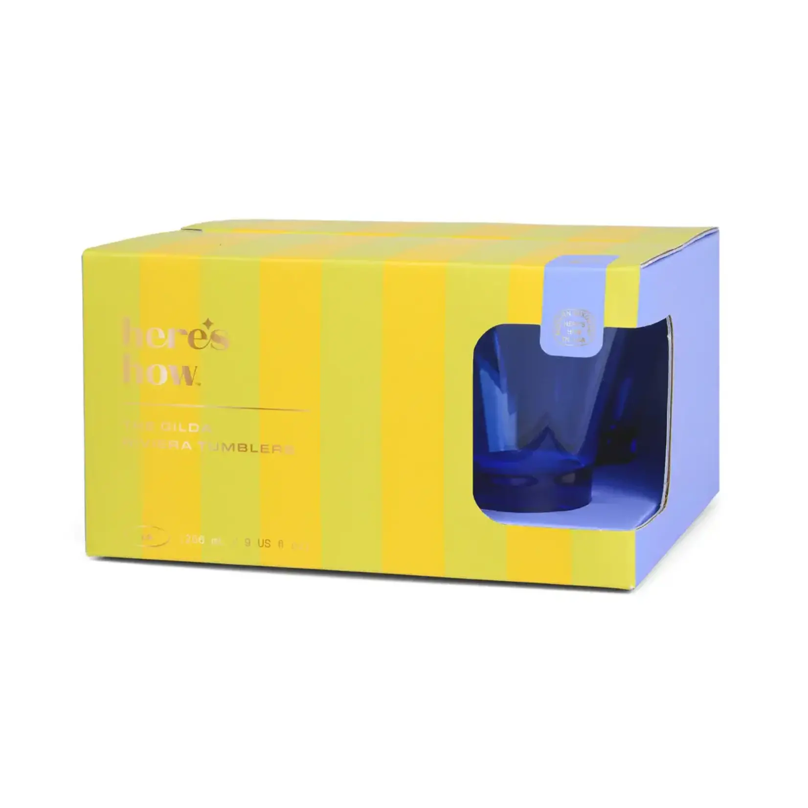 here's how The Gilda Tumbler - Cobalt