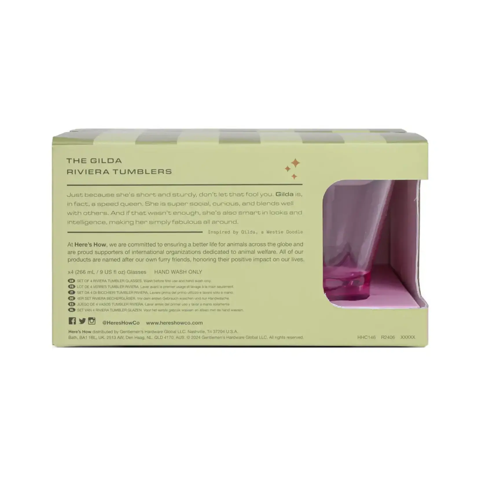 here's how The Gilda Tumbler - Lilac