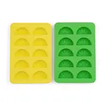here's how The Dotty Citrus Wedge Ice Trays - Yellow  + Green