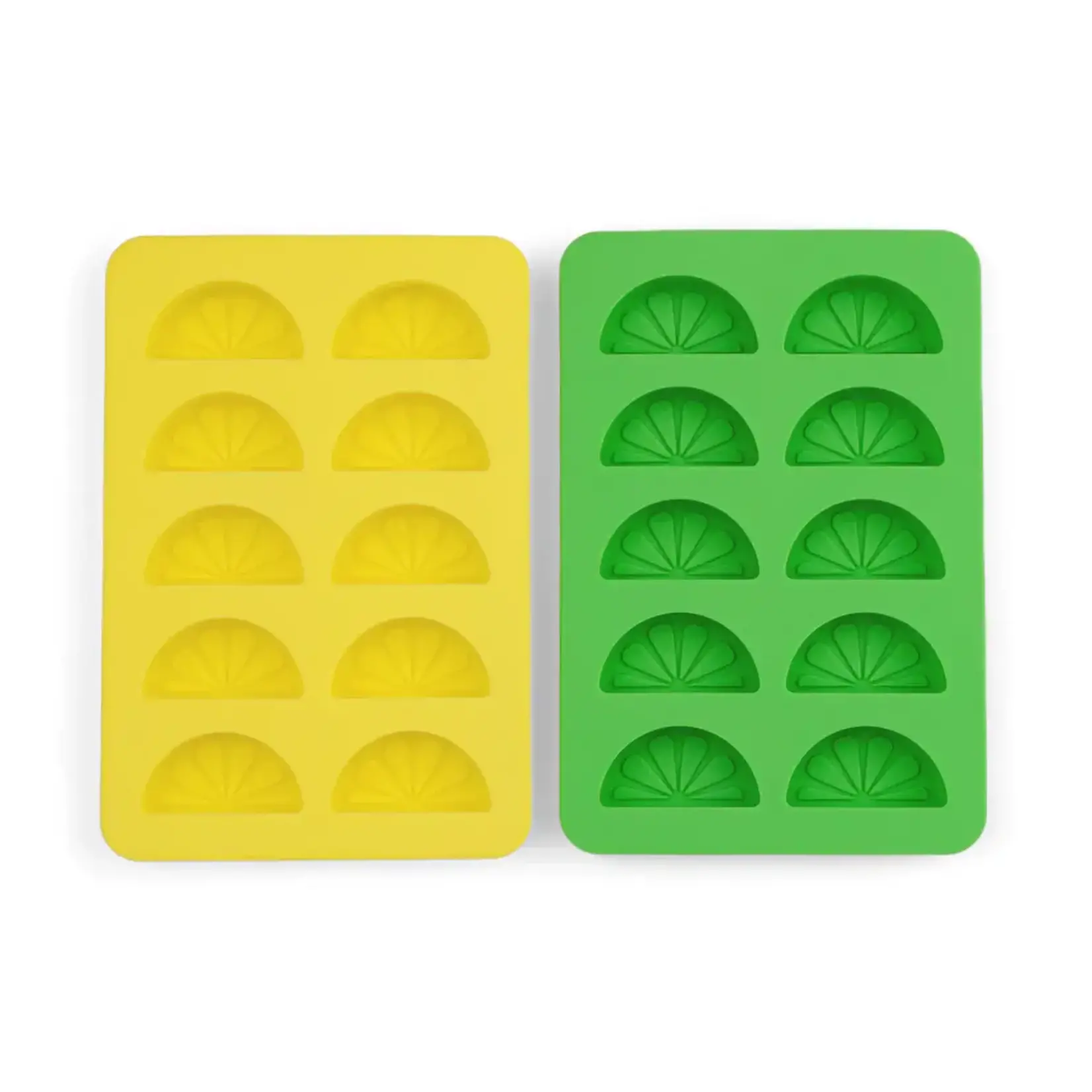 here's how The Dotty Citrus Wedge Ice Trays - Yellow  + Green