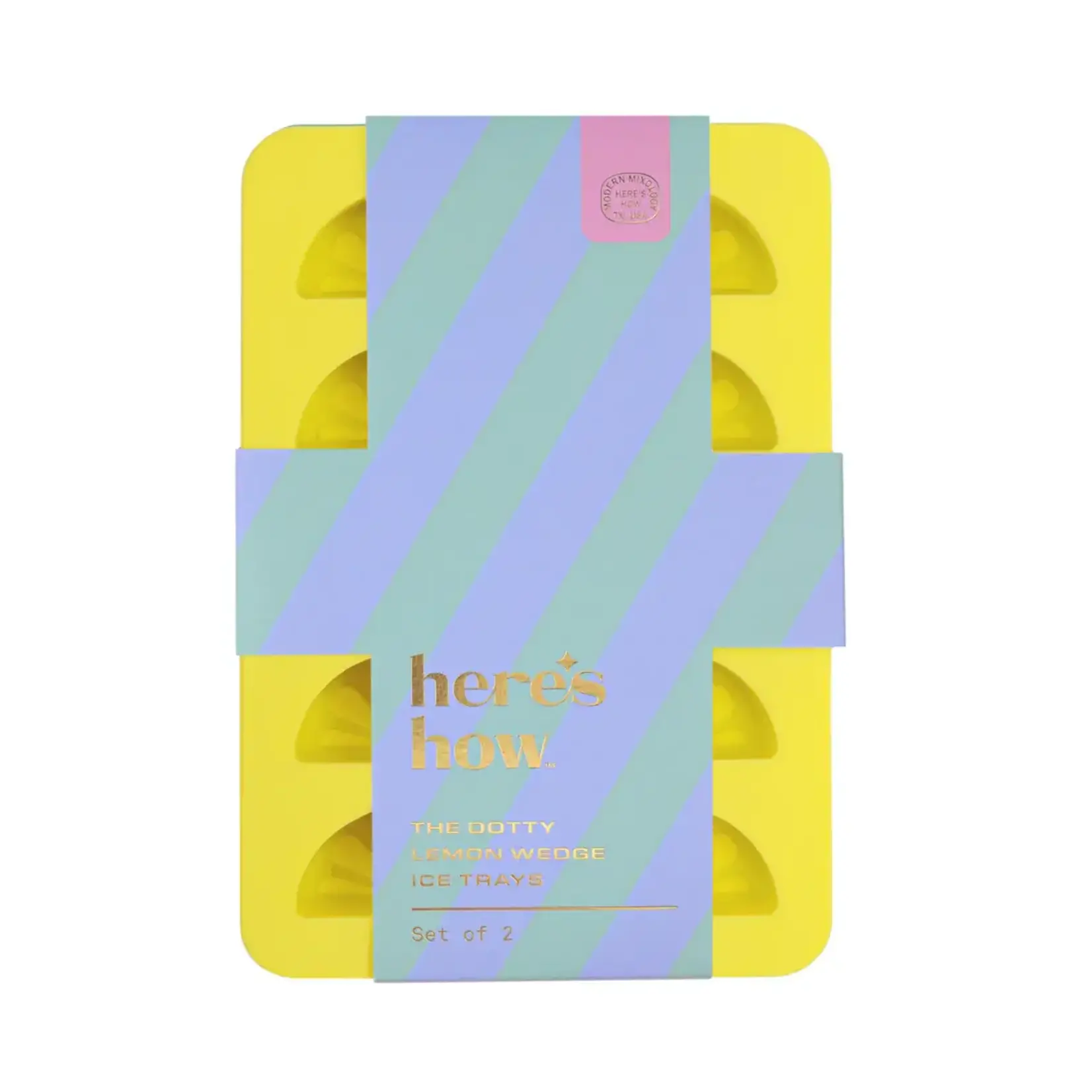 here's how The Dotty Citrus Wedge Ice Trays - Yellow  + Green