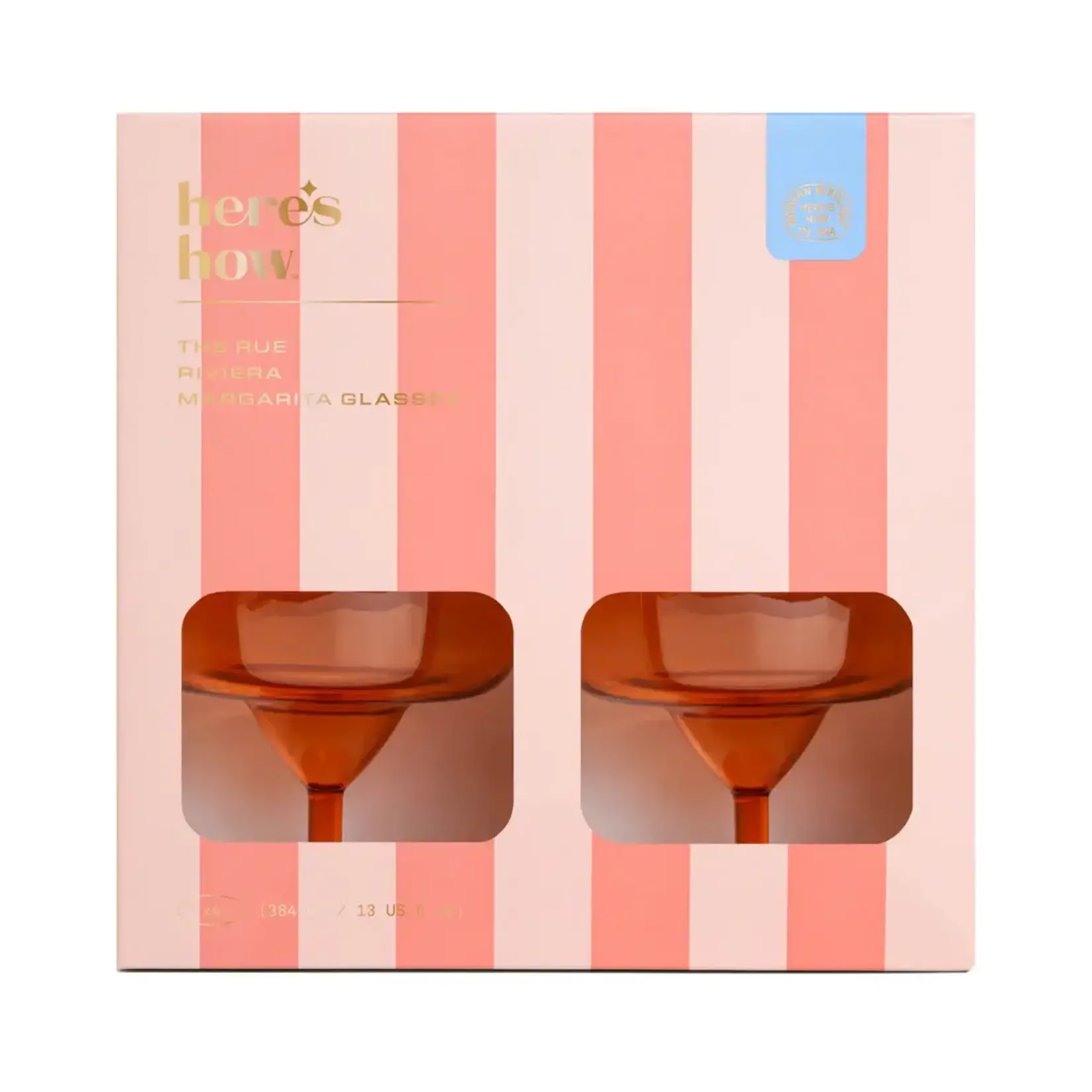 here's how The Rue Margarita Glass - Orange