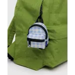 Baggu Backpack Charm - Light Blue Gingham