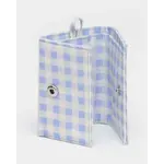 Baggu Snap Wallet - Light Blue Gingham