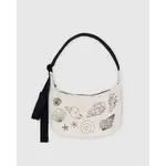 Baggu Small Nylon Crescent Bag - Embroidered Shell