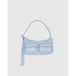 Baggu Cargo Shoulder Bag - Light Blue Gingham