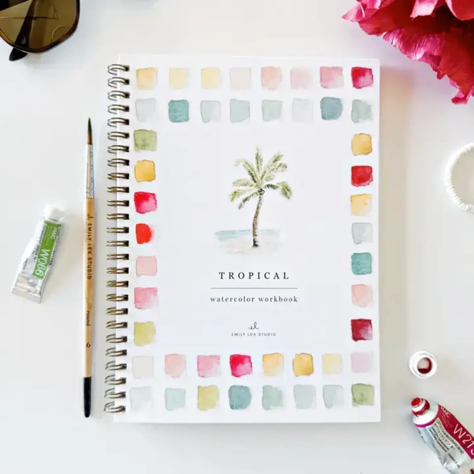 Emily Lex Studio Tropical  Watercolor Workbook