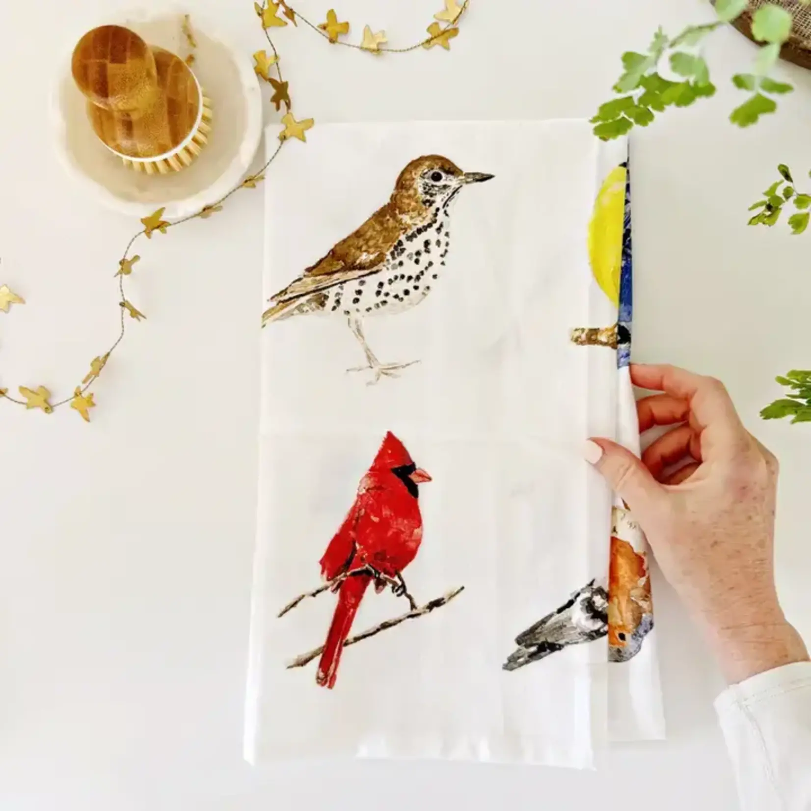 Emily Lex Studio Birds Tea Towel