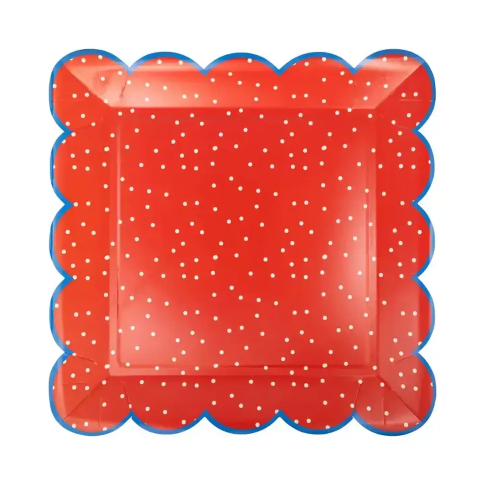 My Mind's Eye Americana Polka Dot 10” Plate