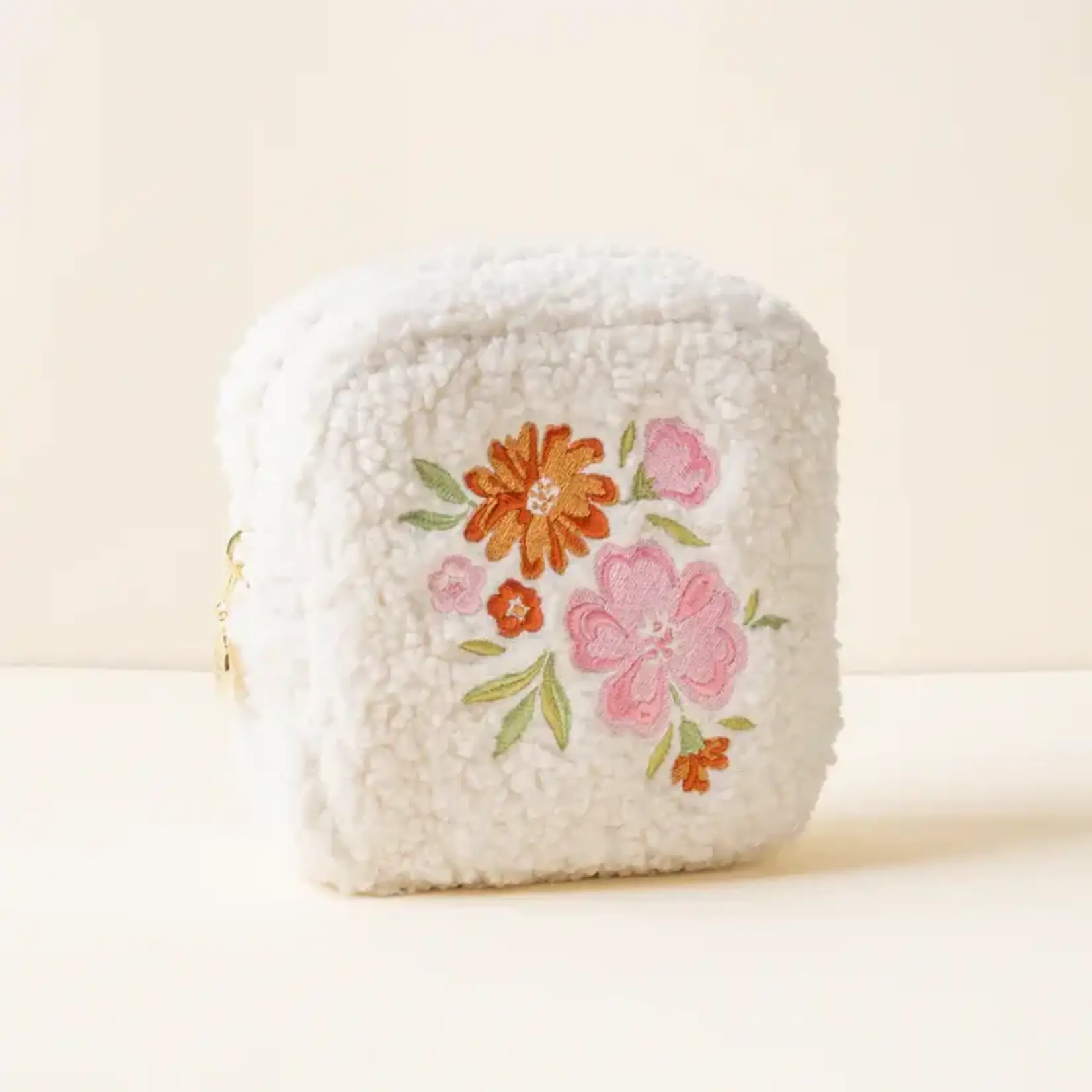 The Darling Effect Teddy Pouch - Square Dainty Floral Pink
