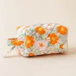 The Darling Effect Quilted Cosmetic Pouch -Bouquet Beauty Sage