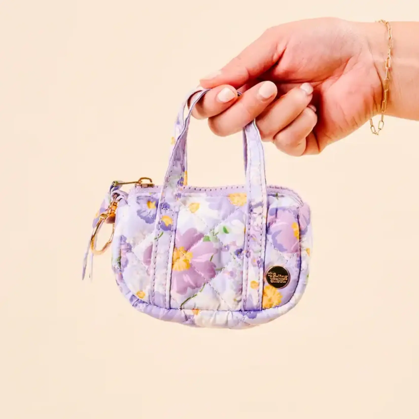 The Darling Effect Itty Bitty Duffle Bag - Bouquet Purple