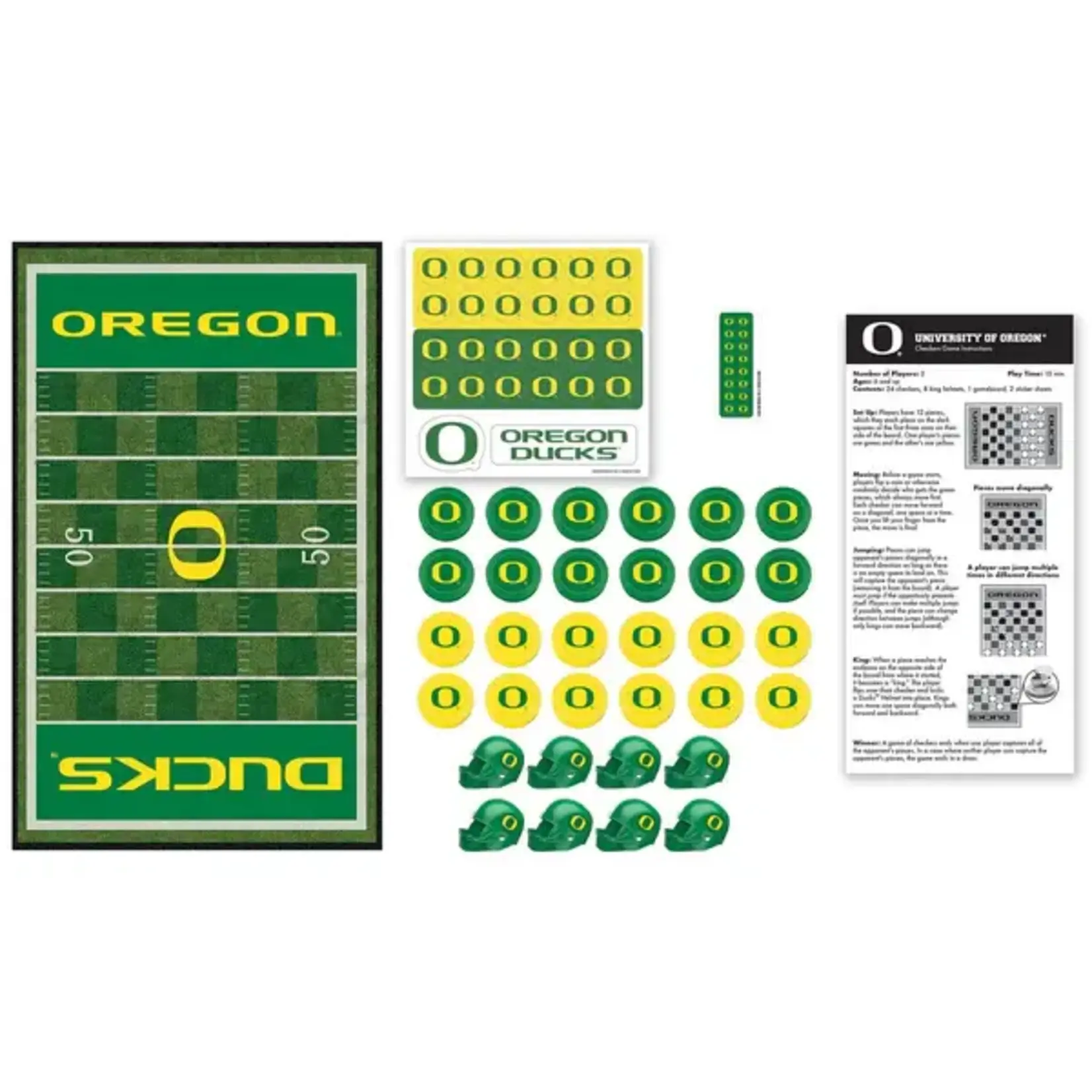 Masterpieces Puzzles Oregon Ducks Checkered Board Game