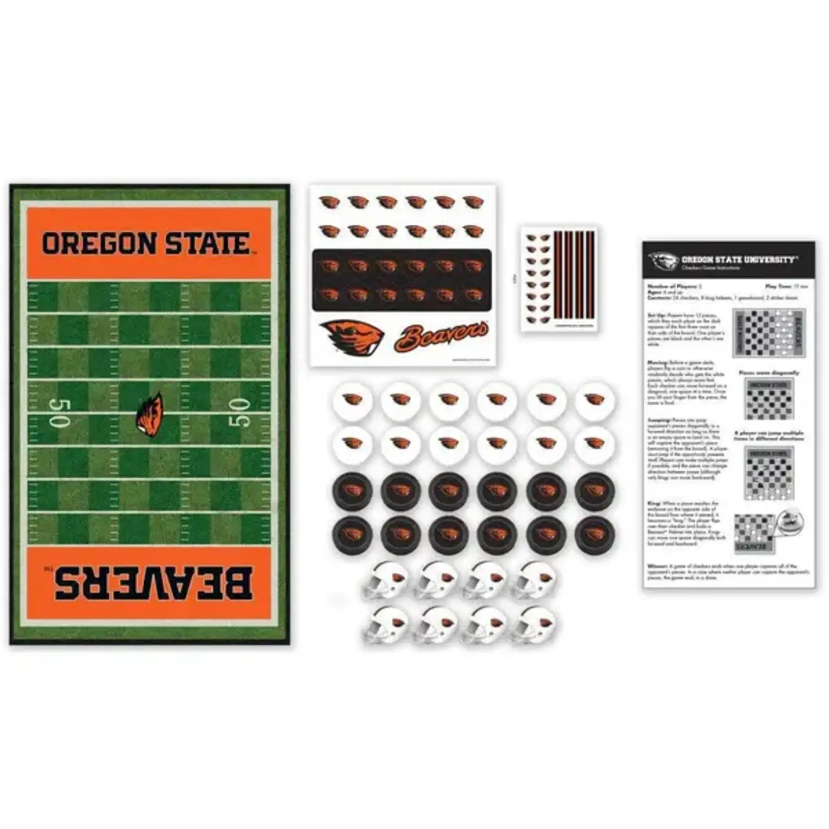 Masterpieces Puzzles Oregon State Beavers Checkers Board Game