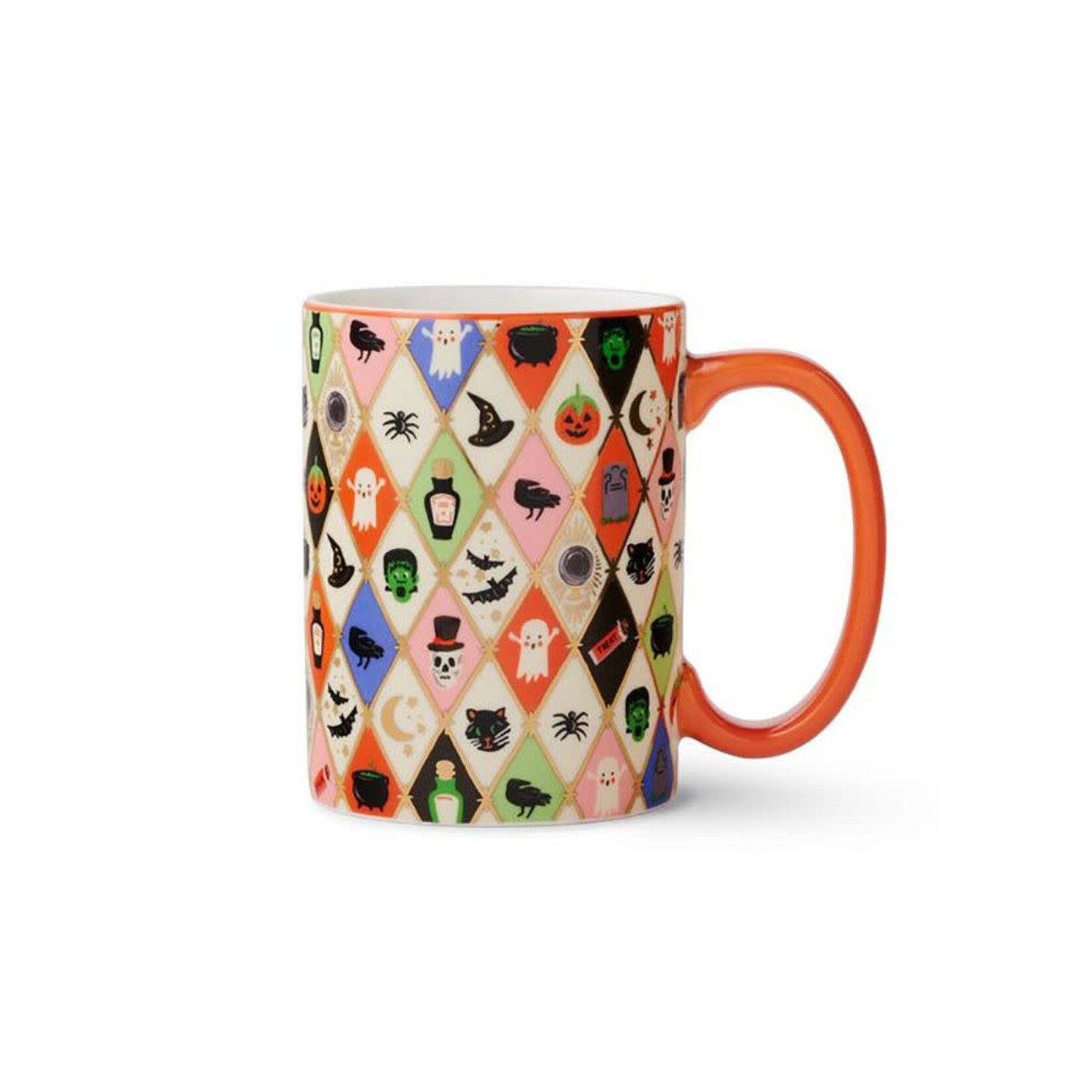 Rifle Paper Co. Halloween Argyle Porcelain Mug