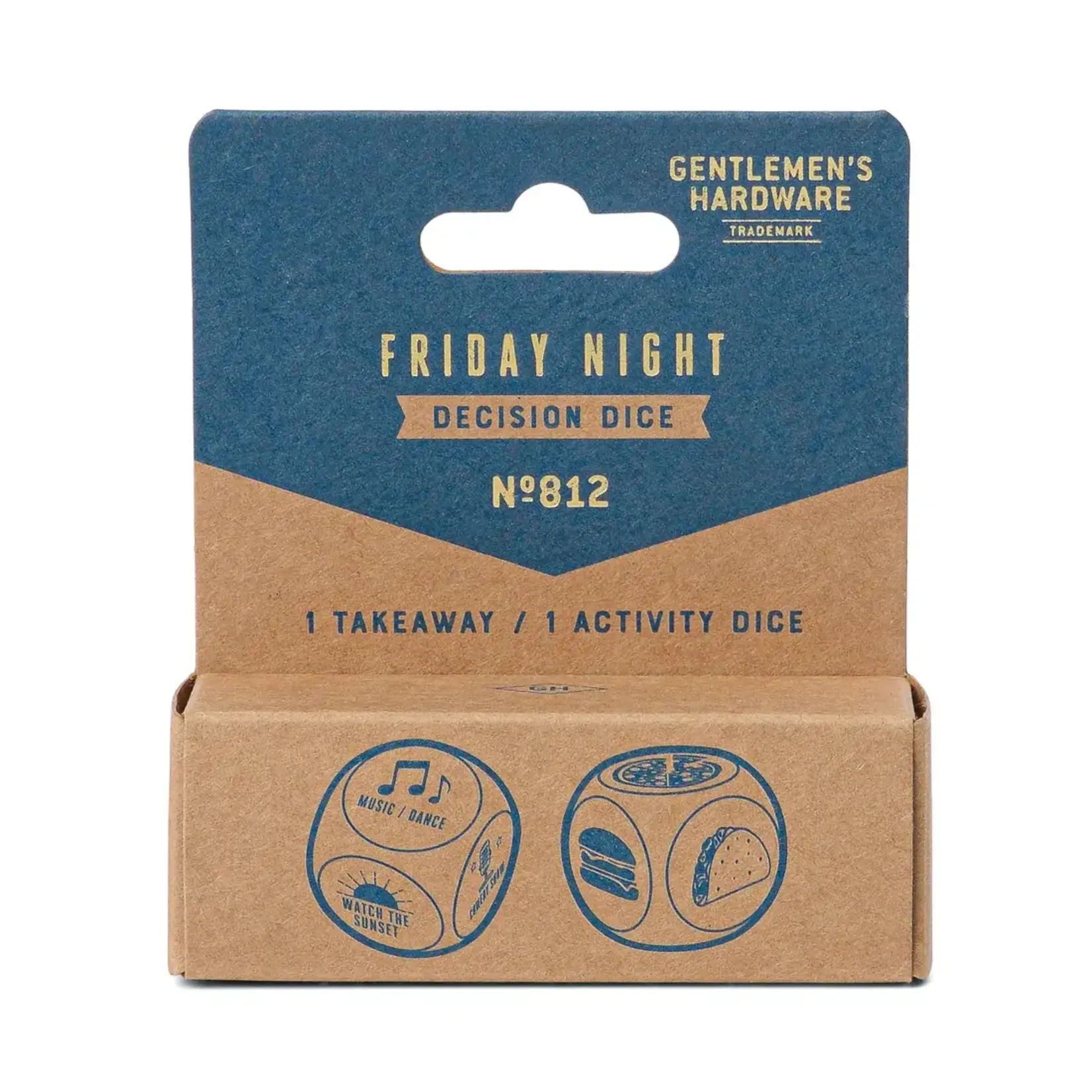 Gentlemen's Hardware Friday Night Dice (set of 2)