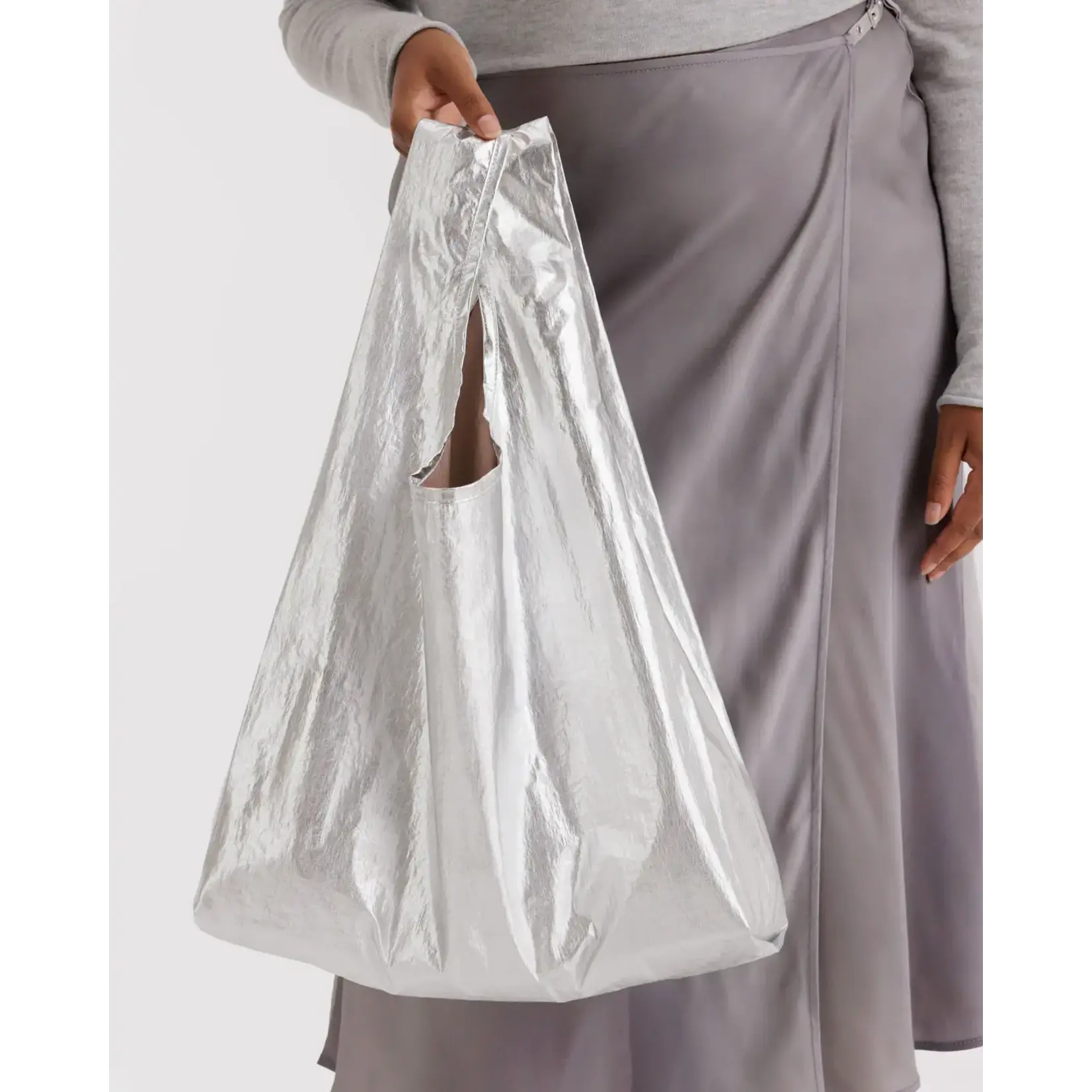 Baggu Standard Baggu - Chrome Metallic