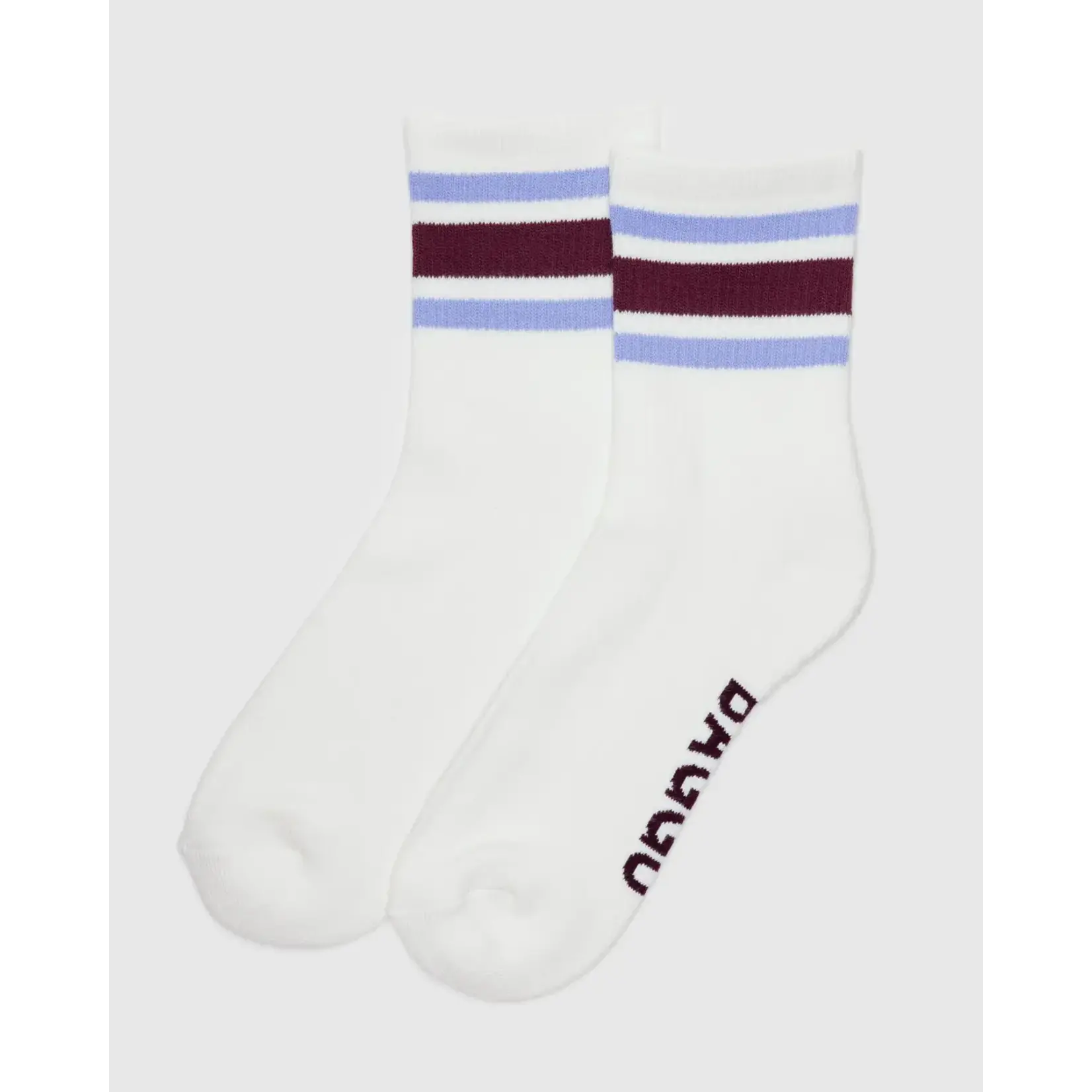 Baggu Ribbed Sock - Ivory Stripe