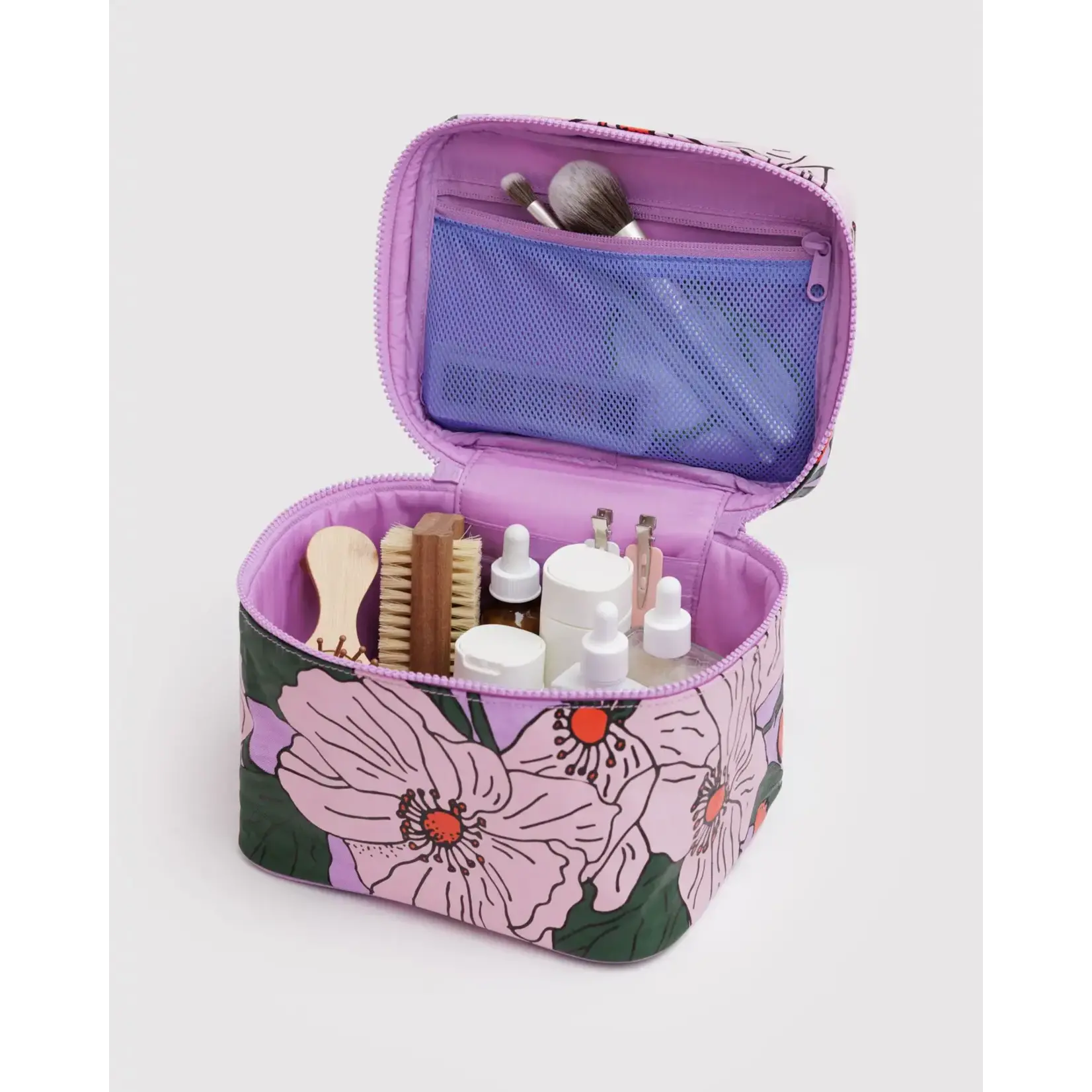 Baggu Large Cosmetic Case - Pink Poppy