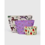 Baggu Go Pouch Set - Painted Prairie