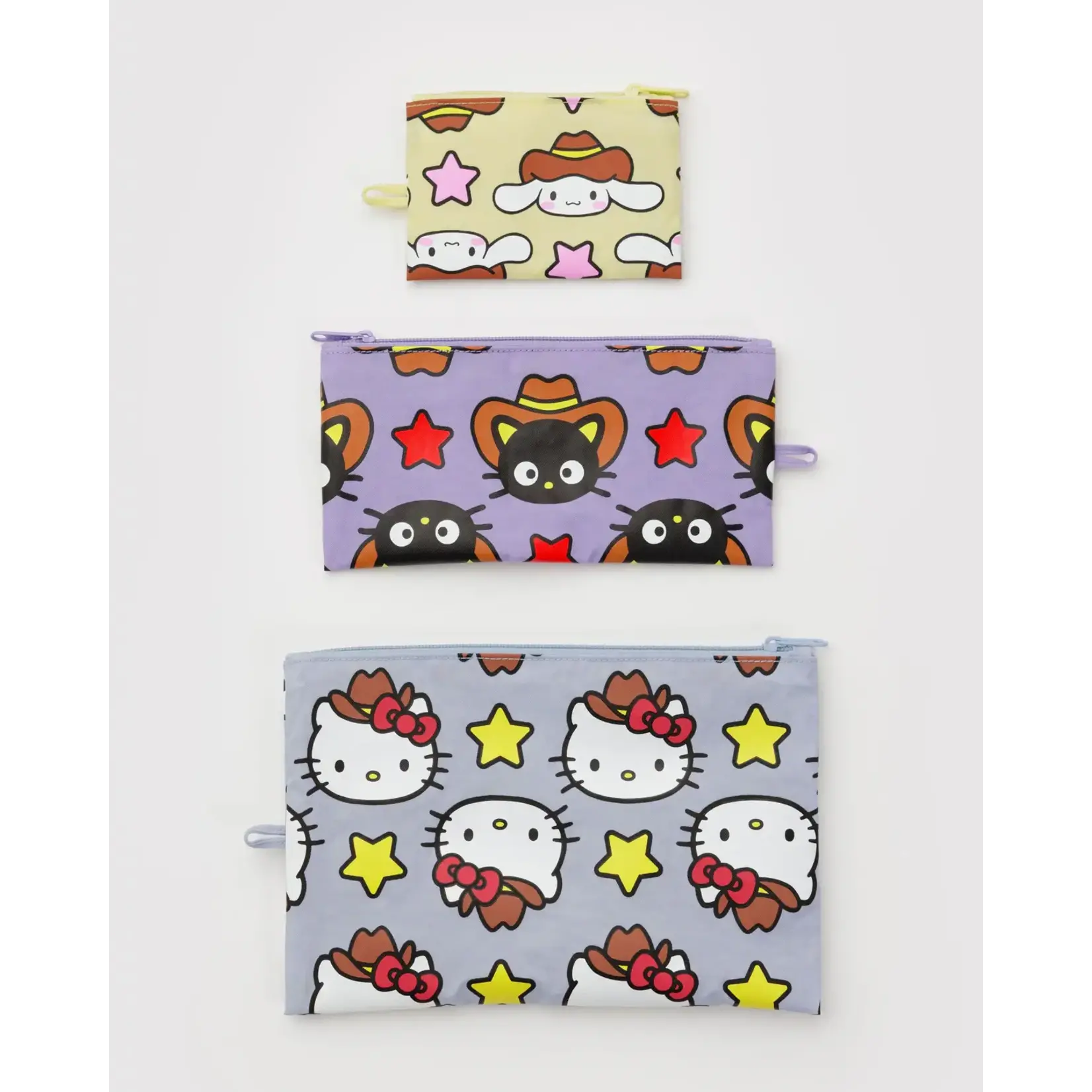 Baggu Flat Pouch Set - Hello Kitty & Friends Western