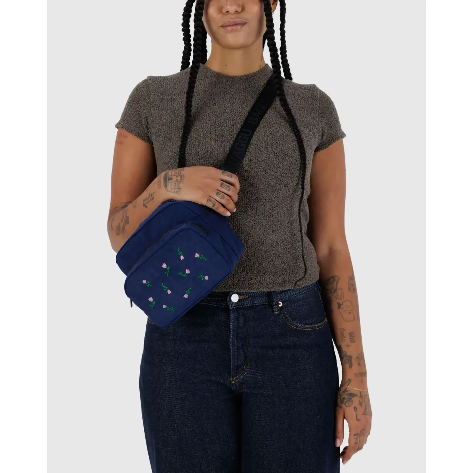 Baggu Fanny Pack - Embroidered Wildflower