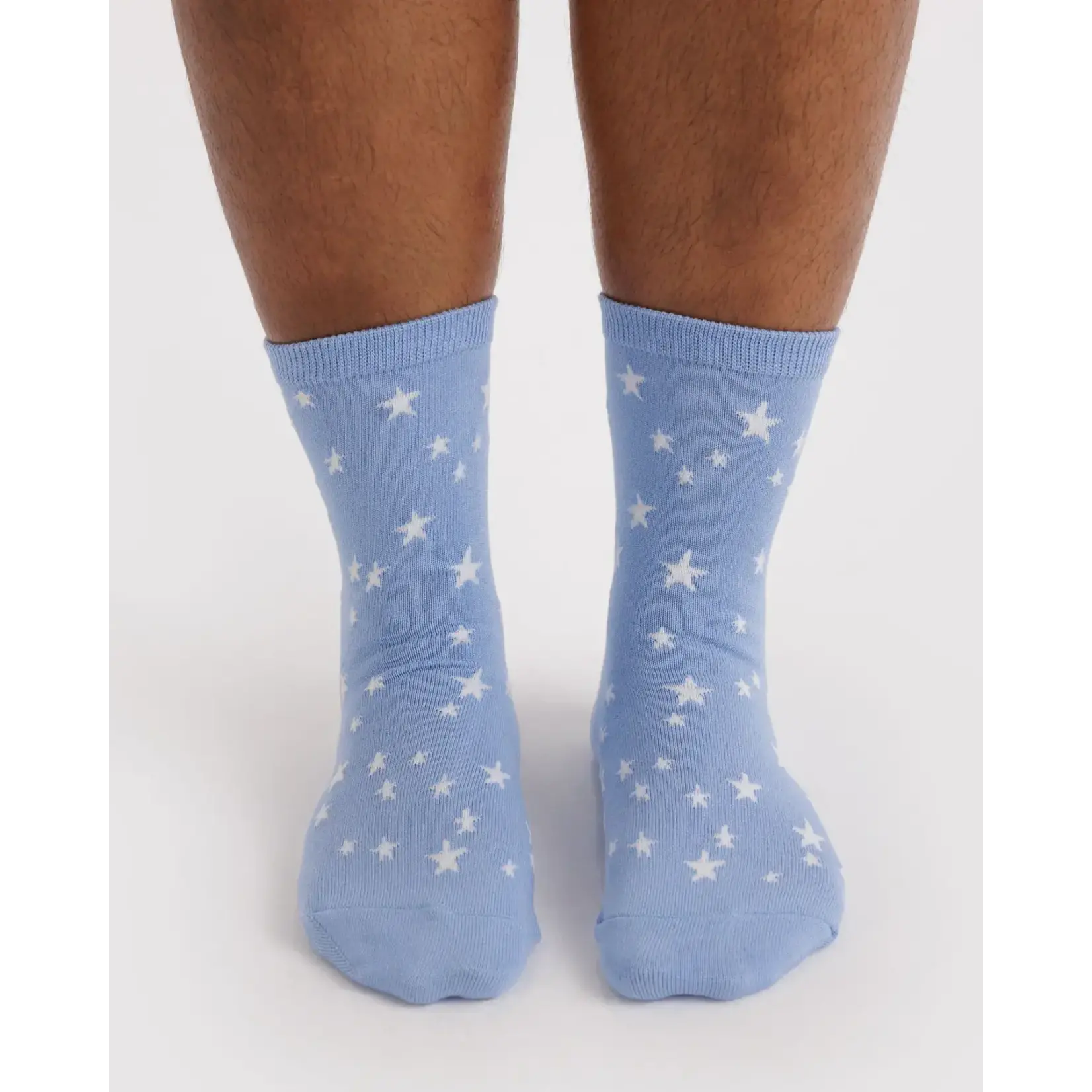 Baggu Crew Socks - Blue  Star