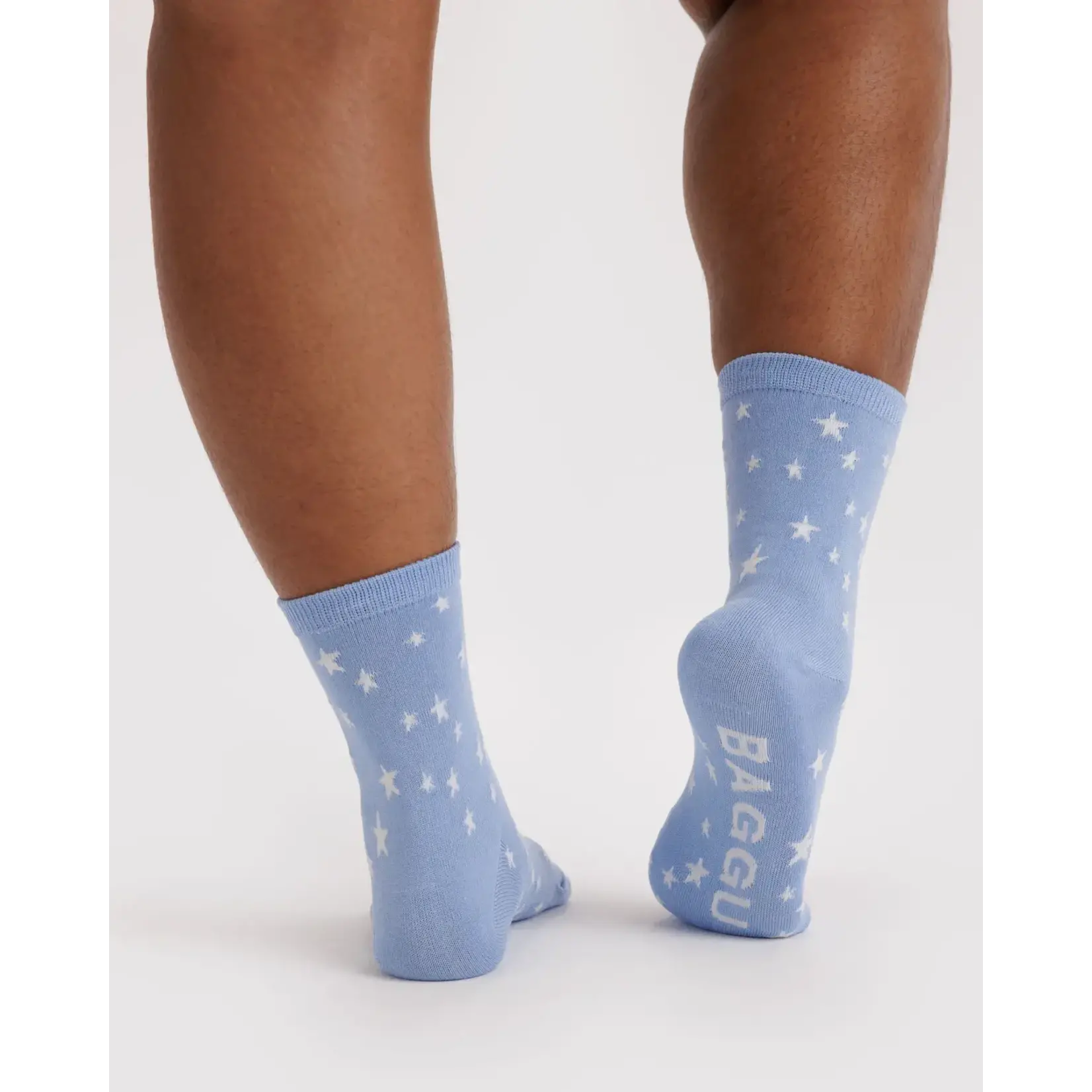 Baggu Crew Socks - Blue  Star