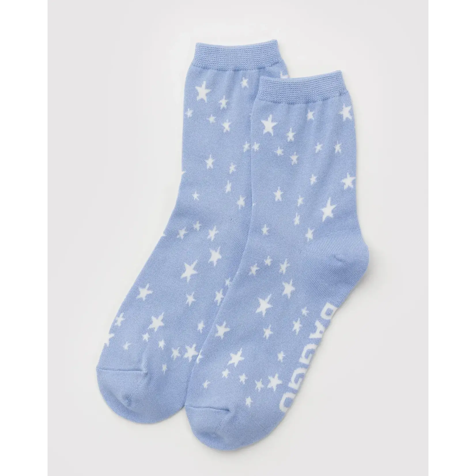 Baggu Crew Socks - Blue  Star