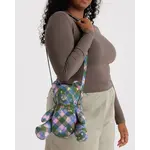 Baggu Bear Bag - Green Star Plaid