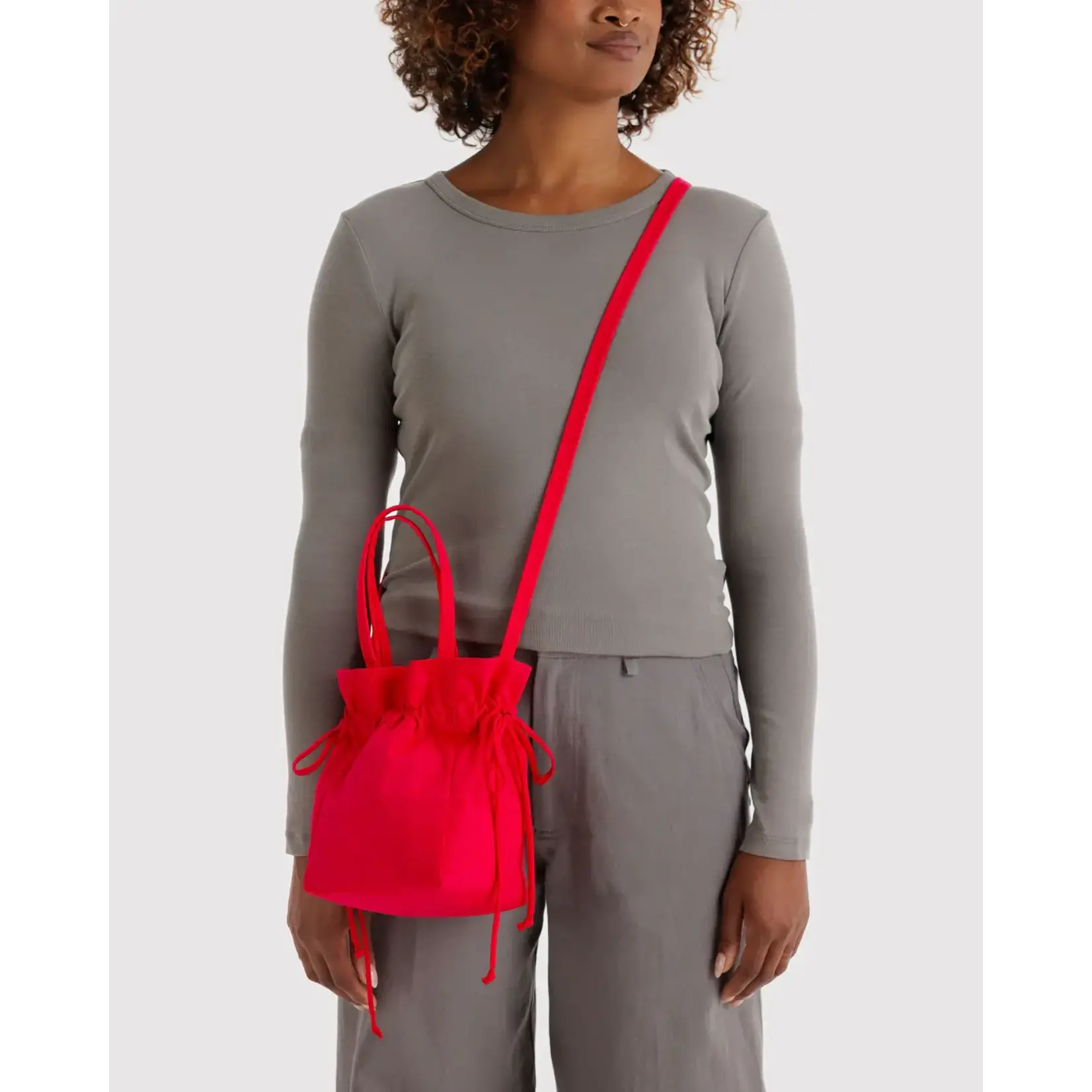 Baggu Nylon Drawstring Bag - Candy Apple