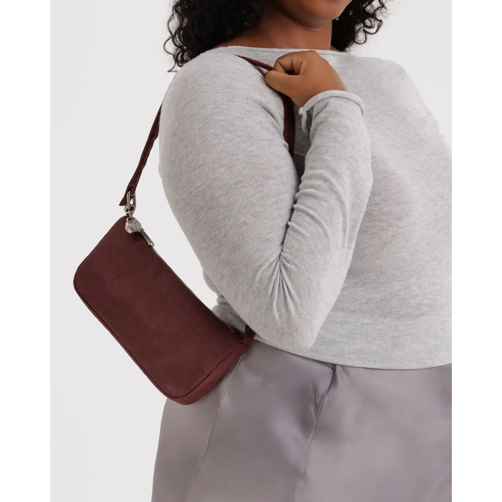 Baggu Nylon Pochette - Mahogany
