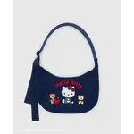 Baggu Medium Nylon Crescent Bag - Embroidered Hello Kitty & Teddy