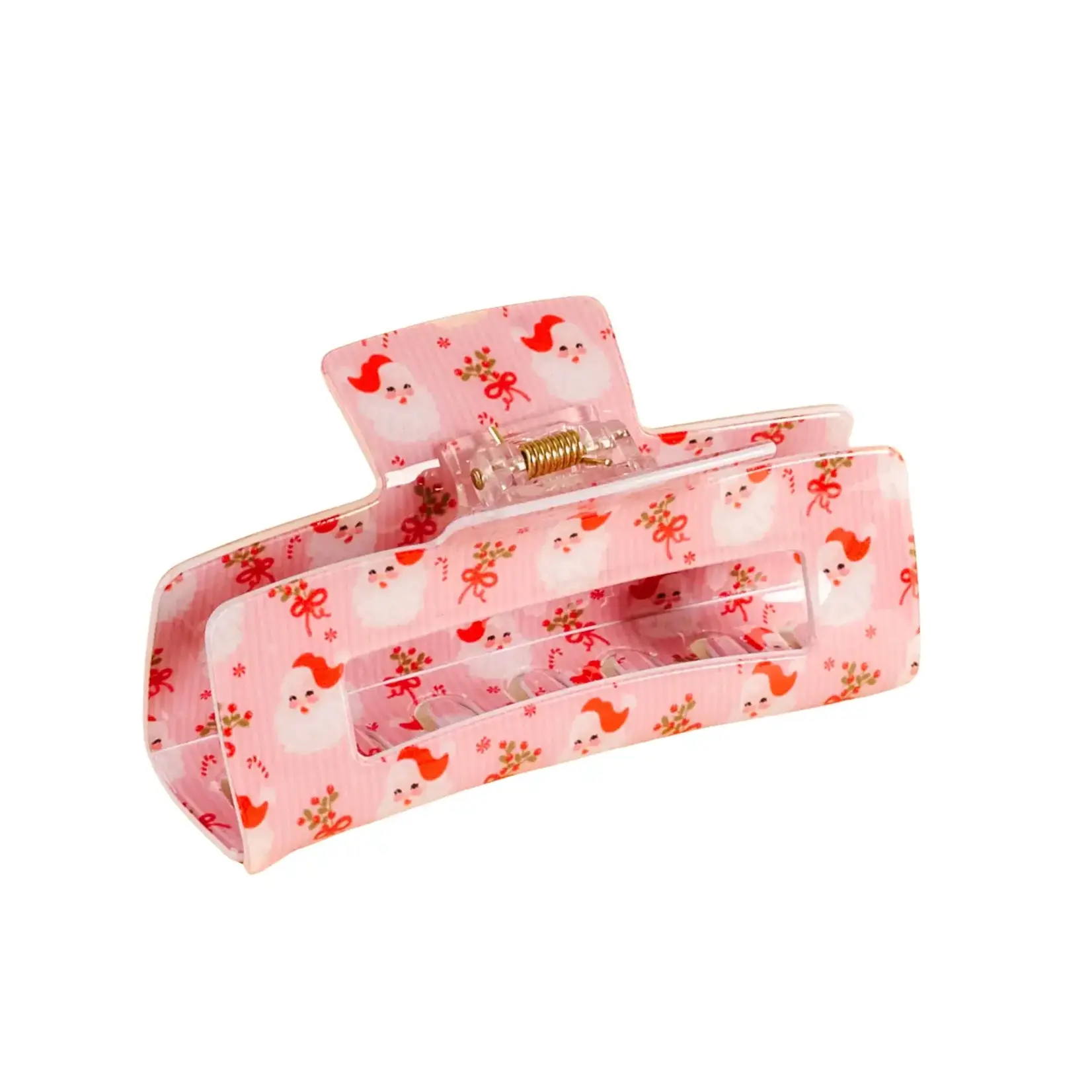 The Darling Effect Claw Clip - Holly Jolly Santa