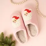 The Darling Effect Fuzzy Slippers - Santa M/L