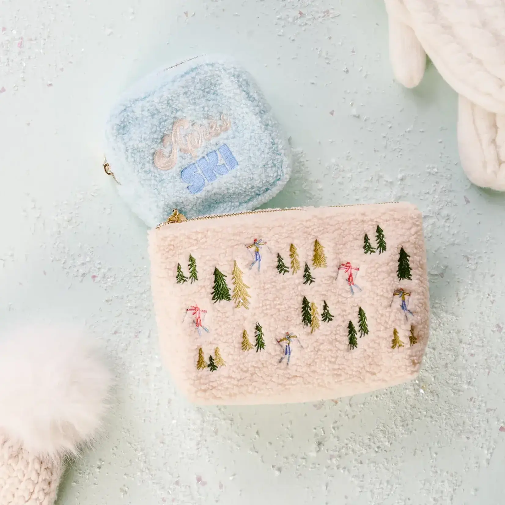 The Darling Effect Square Teddy Pouch - Apres Ski