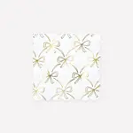 Meri Meri Gold Bow Small Napkins