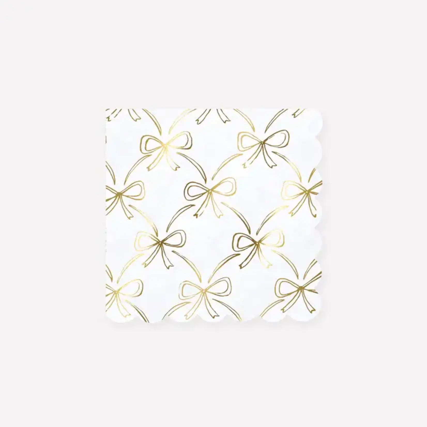 Meri Meri Gold Bow Small Napkins