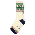 Gumball Poodle A Martini Changes Everything Gym Crew Socks